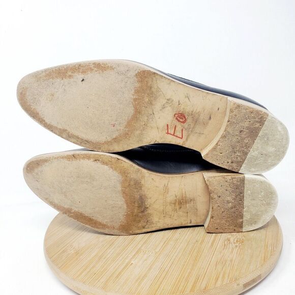 Everlane Modern Loafer Shoes Womens 7 Black Leather Slip On Pointed Toe - Picture 11 of 13